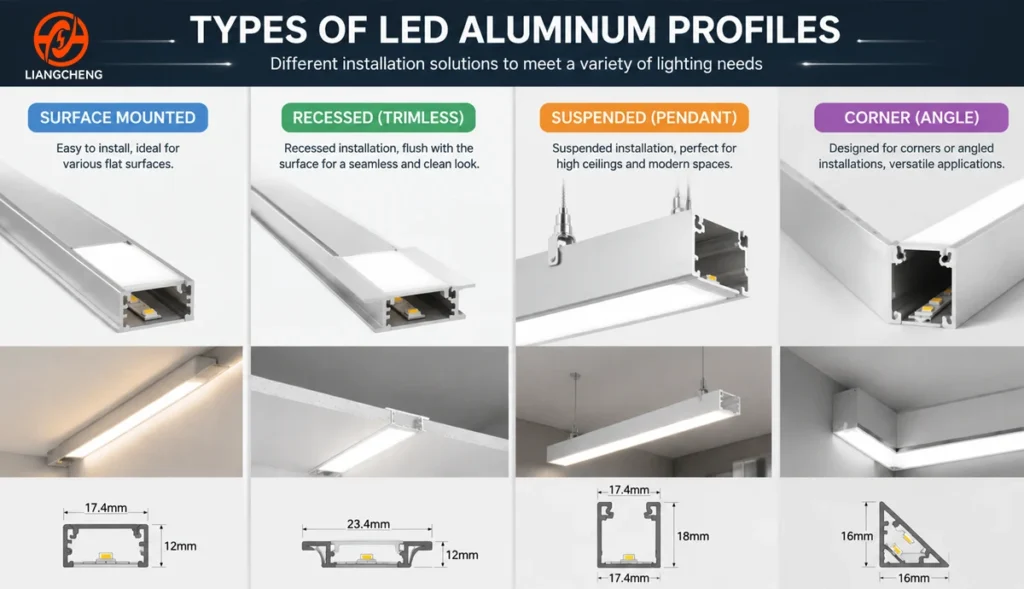 LED Aluminum Profile Types Explained