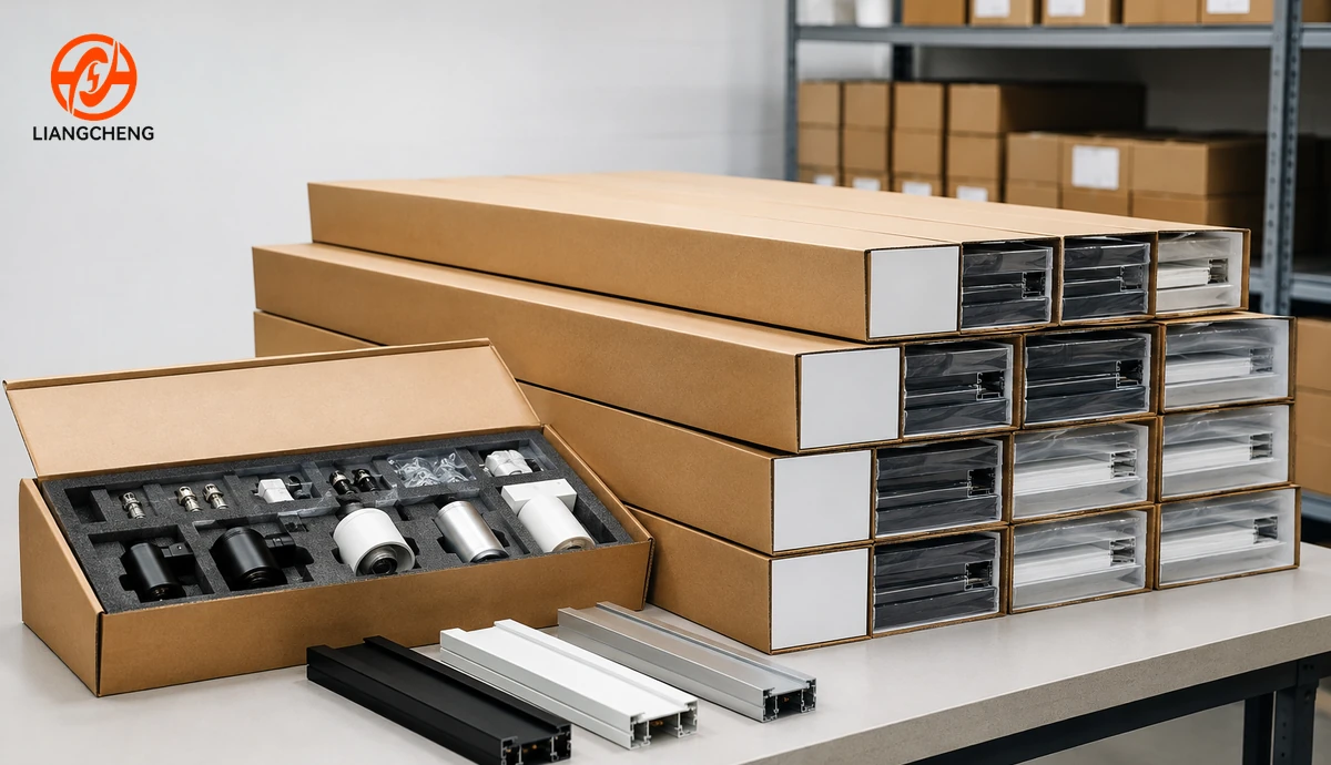 Private label track rail cartons accessory kits and organized launch inventory